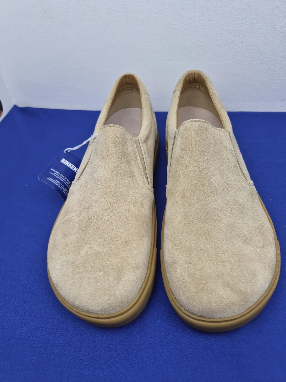 Birkenstock NWT SIZE 11 Oswego Suede Leather Slip-on sneaker streetwear neutral - Picture 3 of 13